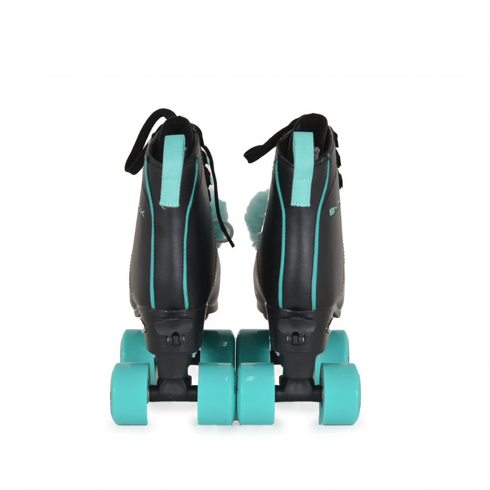 Η φωτογραφία δείχνει Ρυθμιζόμενα πατίνια roller της εταιρείας ByoxΤροχοί PU 54*32Ρουλεμάν άνθρακα ABEC-5.