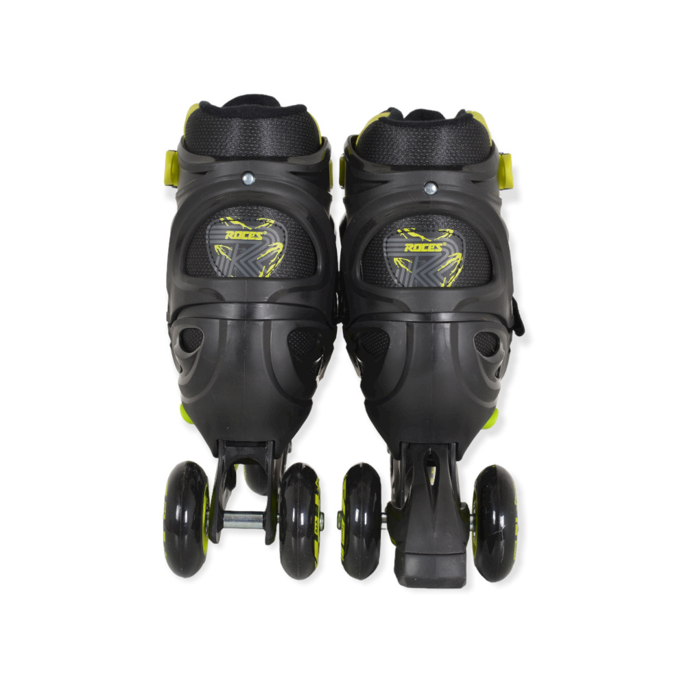 Ρυθμιζόμενο σετ inline πατίνια μετασχηματιζόμενα και κατάλληλα για παιδιά ηλικίας άνω των 3 ετών και βάρους έως 60 κιλά.