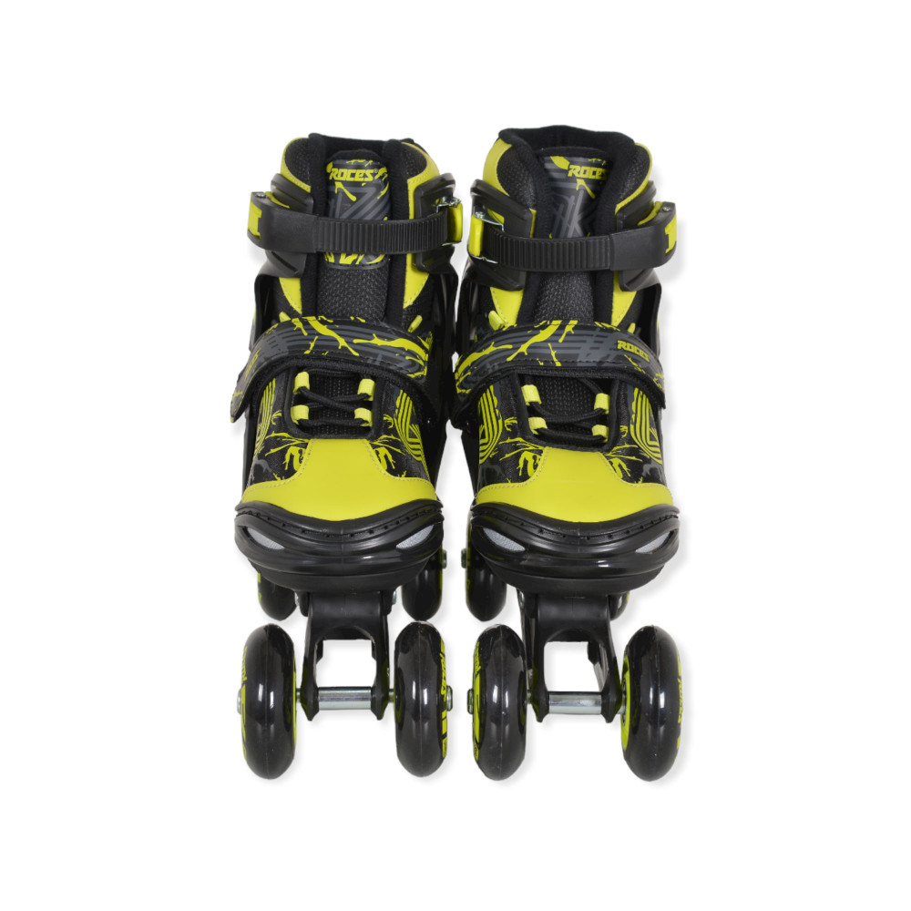 Ρυθμιζόμενο σετ inline πατίνια μετασχηματιζόμενα και κατάλληλα για παιδιά ηλικίας άνω των 3 ετών και βάρους έως 60 κιλά.