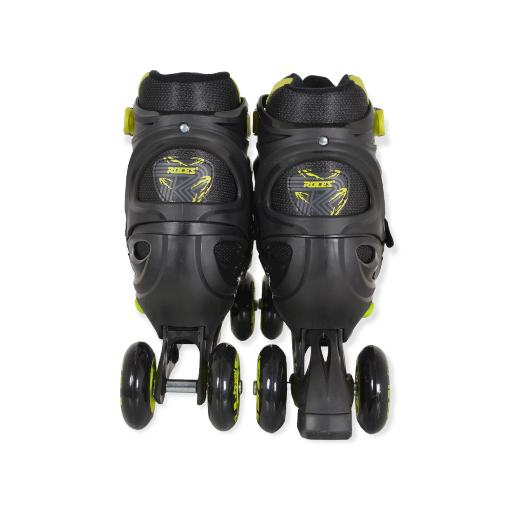 Ρυθμιζόμενο σετ inline πατίνια μετασχηματιζόμενα και κατάλληλα για παιδιά ηλικίας άνω των 3 ετών και βάρους έως 60 κιλά.