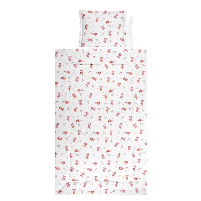 Η φωτογραφία δείχνει Βρεφικό σετ 4 τεμαχιών της εταιρείας Lorelli κατασκευασμένο απο 100% υποαλλεργικά και βαμβακερά υφάσματαΠεριλαμβάνει:Πάπλωμα: 97x145cmΜαξιλάρι: 35x43cm (100% Polyester)Μαξιλαροθήκη: 35x43cmΣεντόνι: 100x150cm (100% Βαμβάκι)