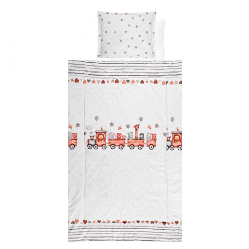 LORELLI ΣΕΤ ΠΡΟΙΚΑΣ 4 ΤΕΜ 100/50 RANFORCE TRAIN GREY 20800026001