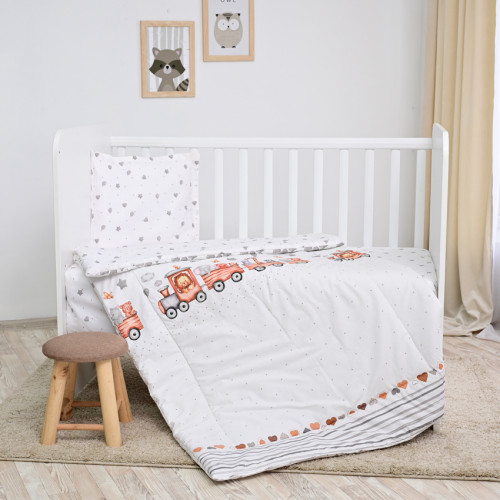 LORELLI ΣΕΤ ΠΡΟΙΚΑΣ 4 ΤΕΜ 100/50 RANFORCE TRAIN GREY 20800026001