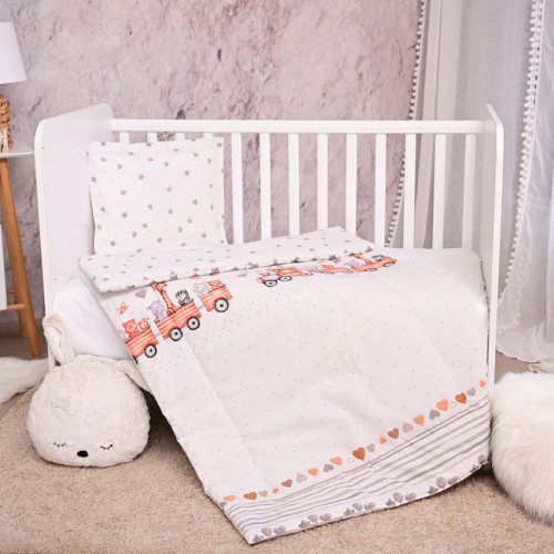 ΣΕΤ ΠΡΟΙΚΑΣ ΜΩΡΟΥ 3 ΤΕΜ LORELLI 140/70 COSY TRAIN GREY 10420016001