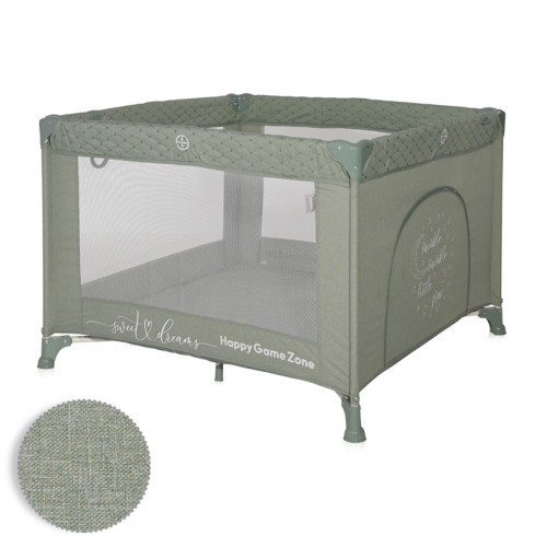 ΠΑΡΚΟΚΡΕΒΑΤΟ LORELLI HAPPY GAME ZONE 1 ΕΠΙΠΕΔΟΥ 100X100 ICEBERG GREEN STAR 10080532218