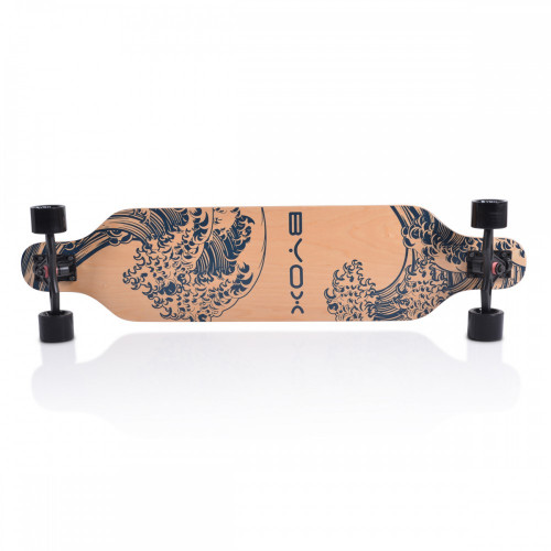ΣΑΝΙΔΑ BYOX SKATEBOARD LONGBOARD DANCING STYLE ΜΠΕΖ-ΜΑΥΡΟ 3800146227340