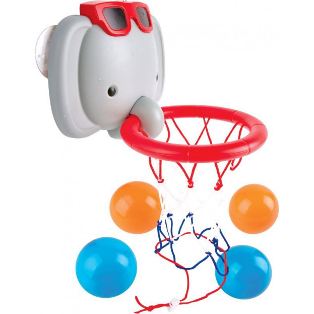 Η φωτογραφία δείχνει Hape Bath Time Basketball Elephant Pal - Μπάσκετ Μπάνιου Με Το Ελεφαντάκι (0221A).