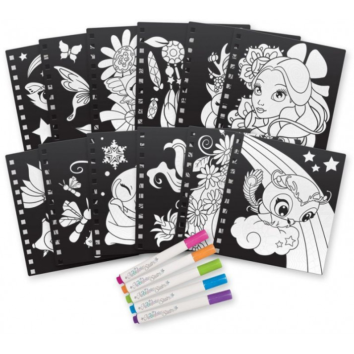 Nebulous Stars Small Creative Book-Magic Pattern Velvet (11026).