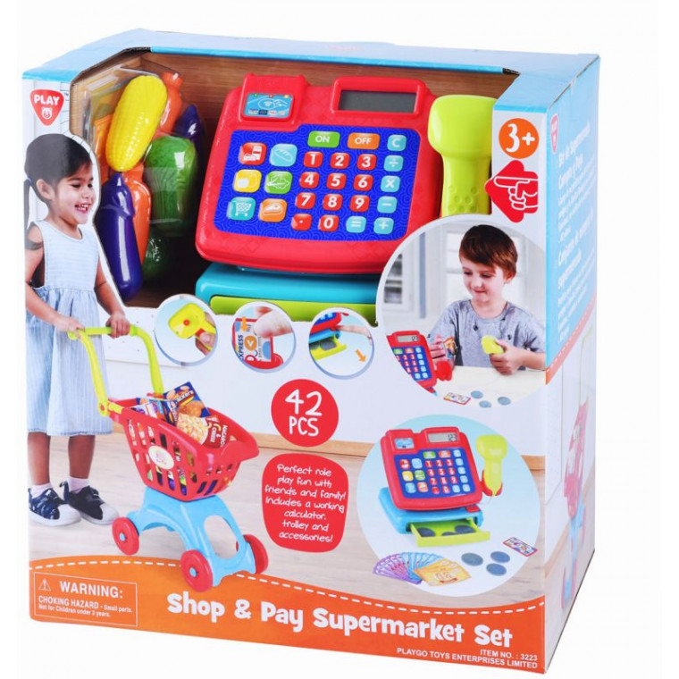 Η φωτογραφία δείχνει Playgo Σετ Shop & Pay Supermarket B/O (3223).