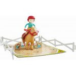 Η φωτογραφία δείχνει Hape Happy Family Ξύλινος Στάβλος Pony Club (E3409A).