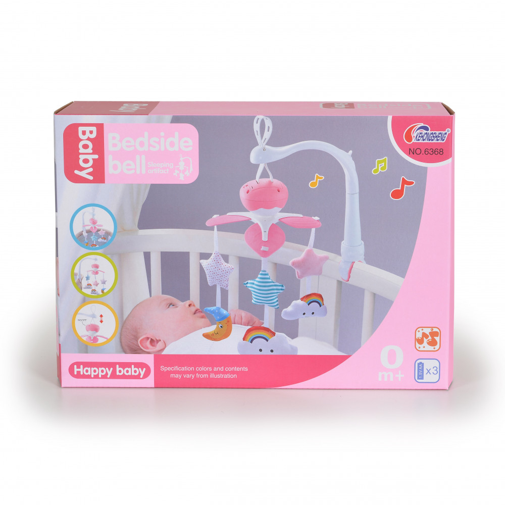 Η φωτογραφία δείχνει CANGAROO ΜΟΥΣΙΚΟ ΠΕΡΙΣΤΡΕΦΟΜΕΝΟΑυτό το προϊόν διεγείρει τις ακουστικές και οπτικές αντιλήψεις του παιδιού και επίσης συμβάλλει στον ευκολότερο και ήρεμο ύπνο του.