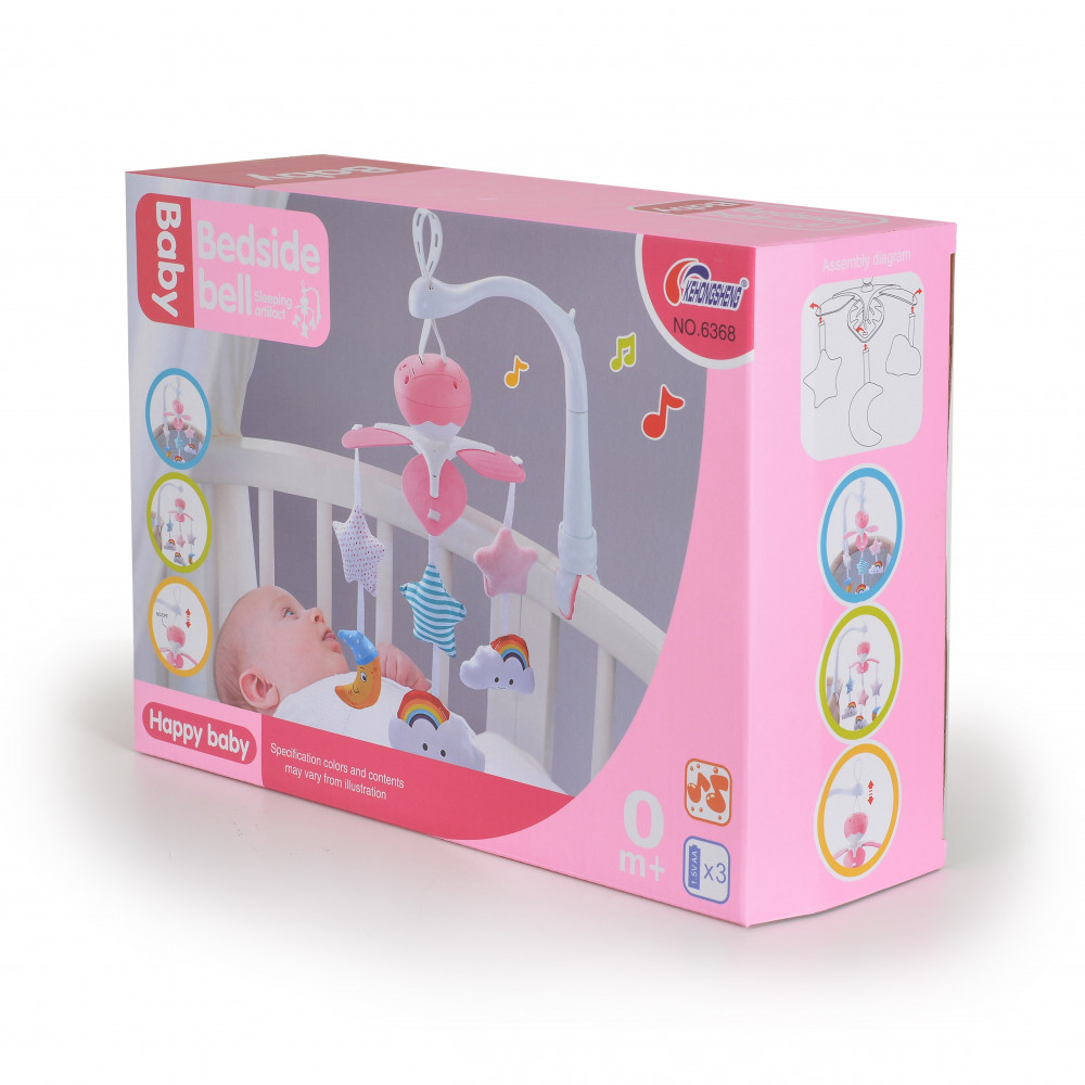 Η φωτογραφία δείχνει CANGAROO ΜΟΥΣΙΚΟ ΠΕΡΙΣΤΡΕΦΟΜΕΝΟΑυτό το προϊόν διεγείρει τις ακουστικές και οπτικές αντιλήψεις του παιδιού και επίσης συμβάλλει στον ευκολότερο και ήρεμο ύπνο του.