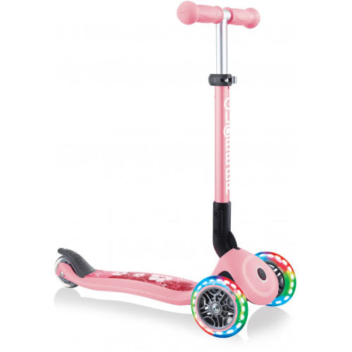 Globber Scooter Junior Foldable Fantasy Lights Flowers Pastel Pink (433-210) - (ΔΩΡΟ AΞΙΑΣ €5 ΚΟΥΔΟΥΝΙ)