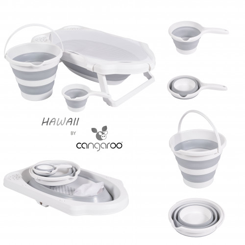 ΣΕΤ ΜΠΑΝΙΟΥ ΠΤΥΣΣΟΜΕΝΟ CANGAROO HAWAII GREY 3800146268800