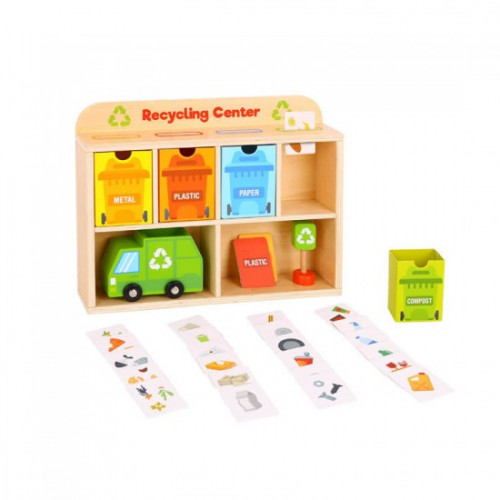 ΞΥΛΙΝΟ ΠΑΙΧΝΙΔΙ TOOKY TOY TY635A RECYCLING CENTRE 6972633370253