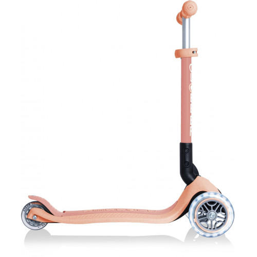 Globber Scooter Junior Foldable Lights Eco Peach (692-506) - (ΔΩΡΟ AΞΙΑΣ €5 ΚΟΥΔΟΥΝΙ)