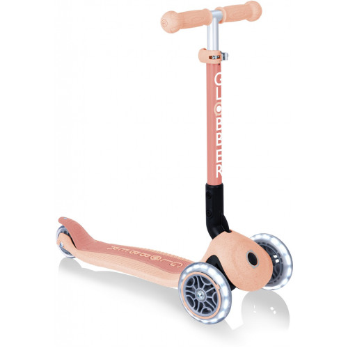 Globber Scooter Junior Foldable Lights Eco Peach (692-506) - (ΔΩΡΟ AΞΙΑΣ €5 ΚΟΥΔΟΥΝΙ)