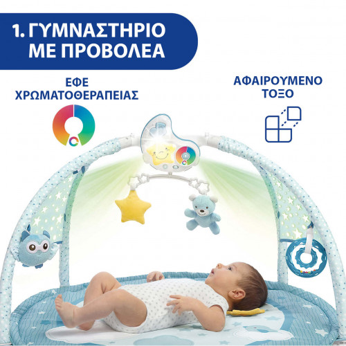 CHICCO ΓΥΜΝΑΣΤΗΡΙΟ ΧΑΡΟΥΜΕΝΑ ΧΡΩΜΑΤΑ ΣΙΕΛ Y01-09866-20