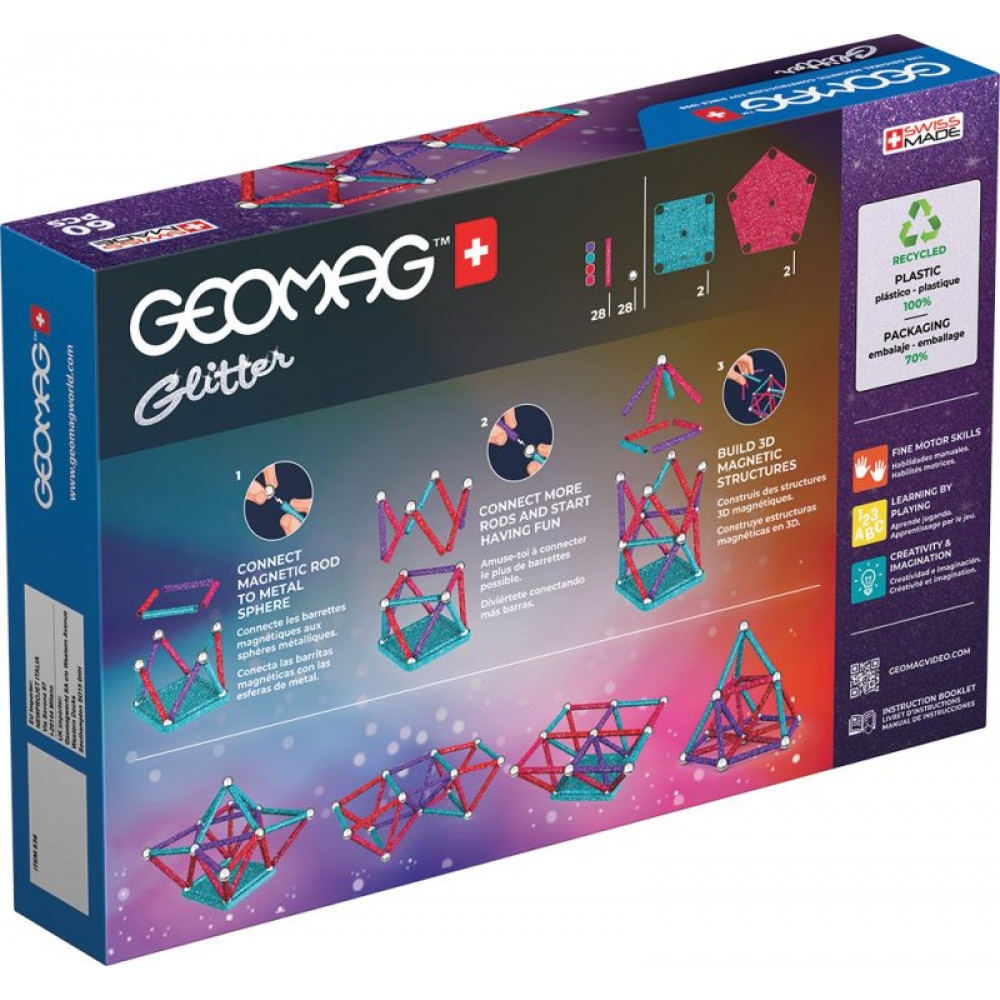 Geomag Σετ Glitter 60-Green (PF.527.536.00)