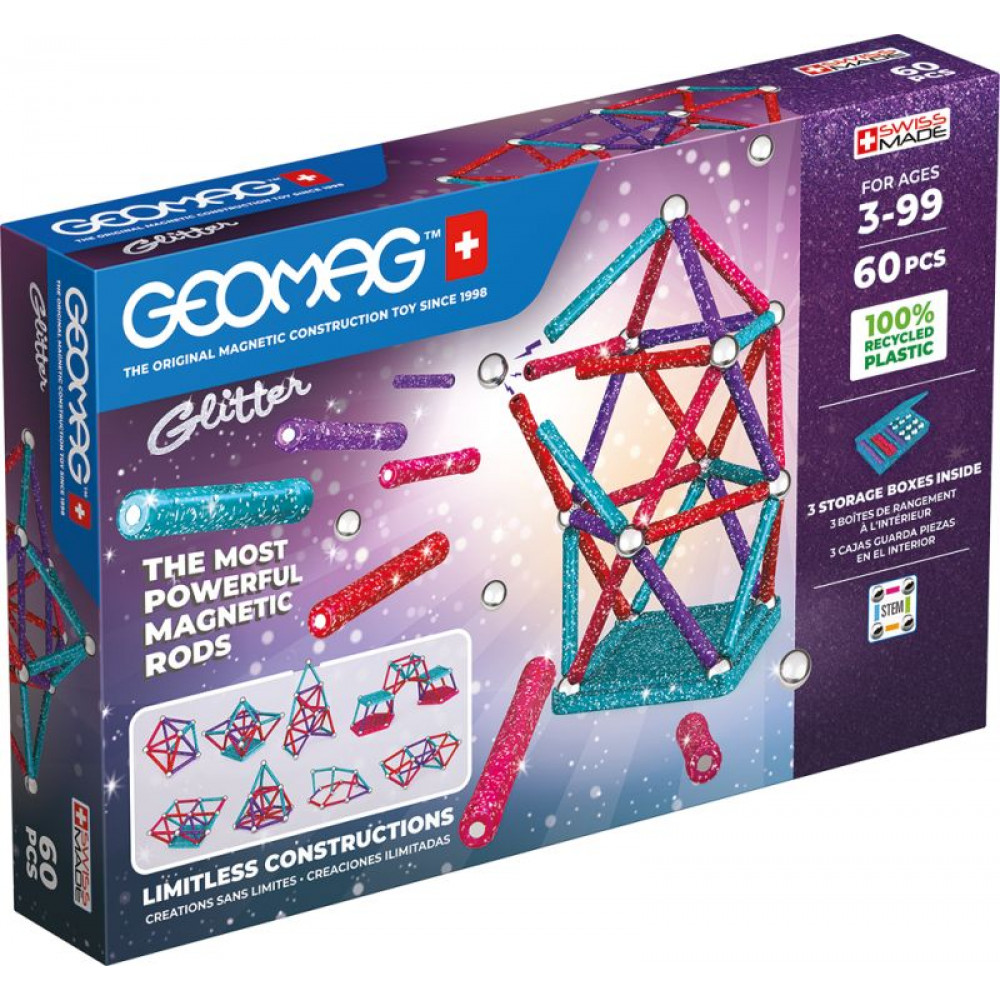 Geomag Σετ Glitter 60-Green (PF.527.536.00)