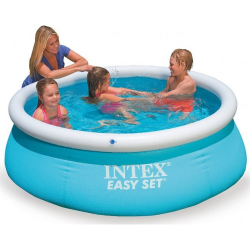 INTEX ΠΙΣΙΝΑ ΣΤΡΟΓΓΥΛΗ EASY SET 183Χ51CM ΜΠΛΕ 28101