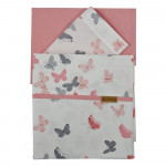 Η φωτογραφία δείχνει Σετ Σεντόνια 3 τεμαχίων:Πανωσέντονο, κατωσέντονο και μαξιλαροθήκη100% υψηλής ποιότητας βαμβακερό ύφασμα,Προσαρμόζεται σε κούνια/κρεβατάκι, κρεβατάκι προεφηβικό και κούνια/καναπέ,Απαλό, αγκαλιάζει τρυφερά το μωρό,Αντοχή στις πολλές πλύσεις.