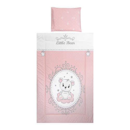 LORELLI ΣΕΤ ΠΡΟΙΚΑΣ ΜΩΡΟΥ 3 ΤΕΜ 140/70 COSY LITTLE BEAR PINK 10420015902
