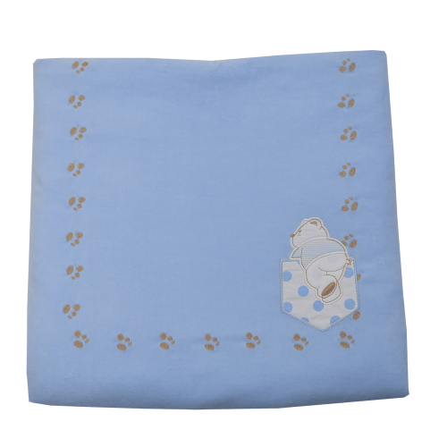 Κουβέρτα Bελουτέ Bebe Stars Stripes Bear 3045 