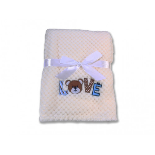 Βρεφική κουβέρτα Fleece Cangaroo Freya White 3800146263973