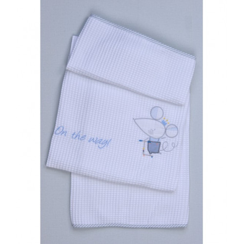 ΚΟΥΒΕΡΤΑ ΠΙΚΕ ΚΟΥΝΙΑΣ 100Χ140CM BABY OLIVER DES 351 CIEL 46-6720/351