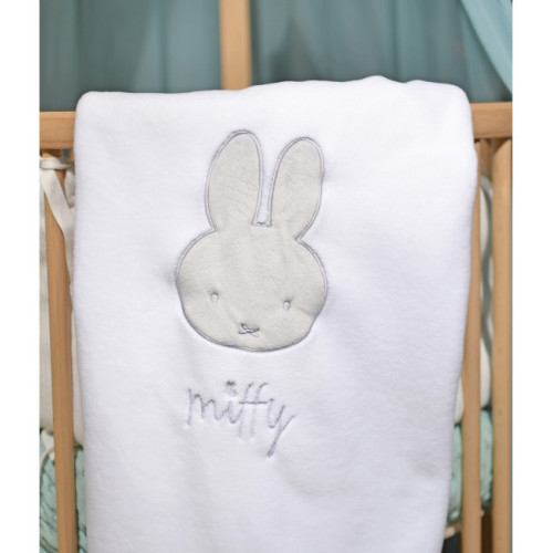 MIFFY ΚΟΥΒΕΡΤΑ ΚΟΥΝΙΑΣ FLEECE 100X140 CM  ΜΕ ΓΚΡΙ ΚΕΝΤΗΜΑ 48-8724/55