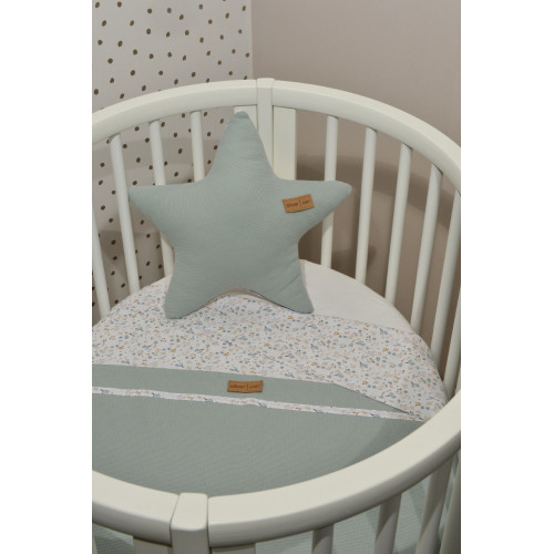 BABY OLIVER DES.403 ΚΑΛΟΚΑΙΡΙΝΗ ΚΟΥΒΕΡΤΑ ΔΙΠΛΗΣ ΟΨΗΣ 75x95CM ΜΕΝΤΑ 46-6721/403