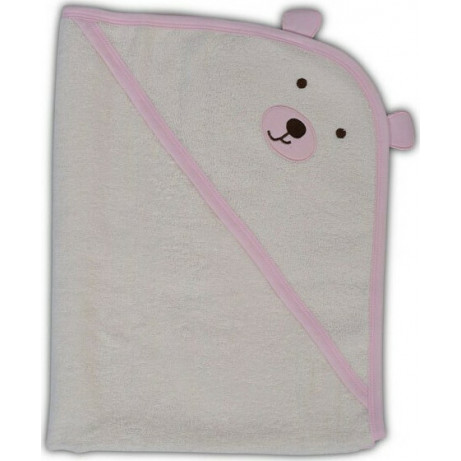 CANGAROO ΜΠΟΥΡΝΟΥΖΟΠΕΤΣΕΤΑ BALOO HOODED TOWEL ΡΟΖ 3800146266783