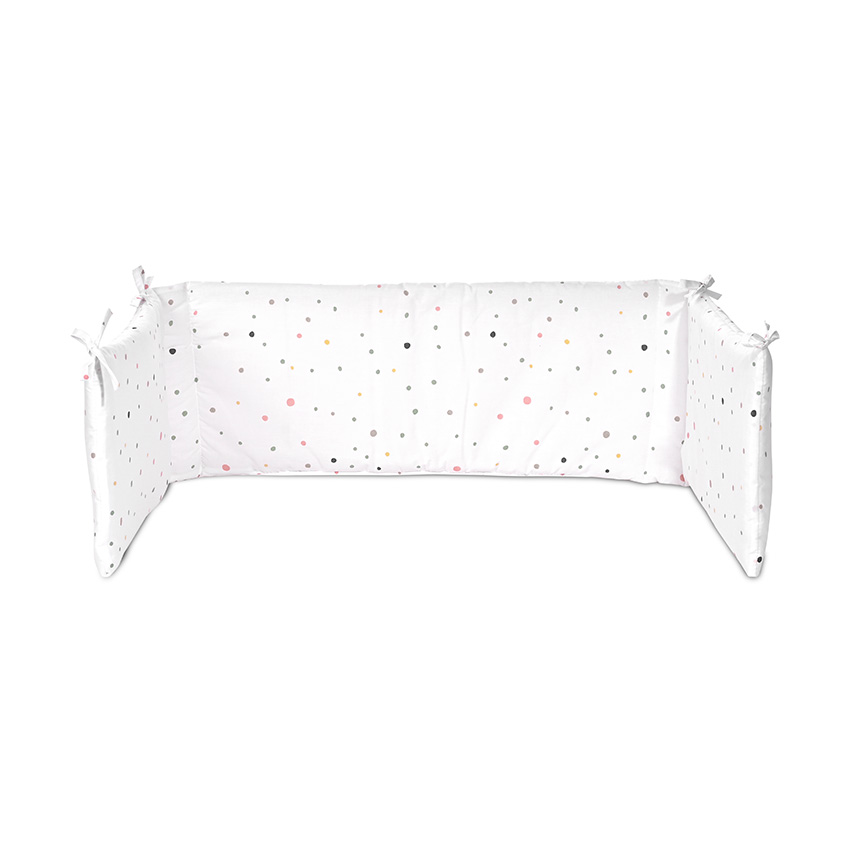 Η φωτογραφία δείχνει ΠΡΟΣΤΑΤΕΥΤΙΚΗ ΠΕΡΙΜΕΤΡΙΚΗ ΠΑΝΤΑ ΚΡΕΒΑΤΙΟΥ ΜΕ ΚΟΡΔΟΝΙΑ1 ΕΝΙΑΙΟ ΤΕΜΑΧΙΟΒΑΜΒΑΚΕΡΗΚΑΤΑΛΛΗΛΗ ΑΠΟ 0+ ΜΗΝΩΝΔιαστάσεις: 145/27cm100% βαμβακερό κάλυμμαΠολυεστερικό γέμισμα