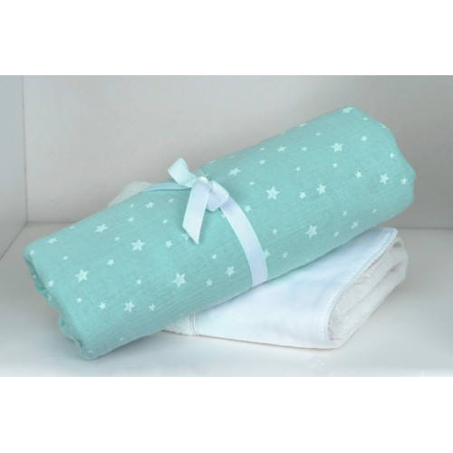 ΠΑΝΑ ΑΓΚΑΛΙΑΣ BABY OLIVER MUSLIN 80X80 MINT 46-6748/373