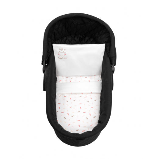 Μαλακό βρεφικό σετ καλαθούνας κατασκευασμένο από 100% βαμβάκι ranforce premium.