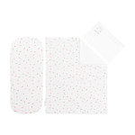 Μαλακό βρεφικό σετ καλαθούνας κατασκευασμένο από 100% βαμβάκι ranforce premium.