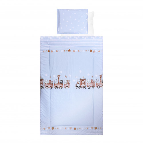 LORELLI ΣΕΤ ΠΡΟΙΚΑΣ 4 ΤΕΜ 100/50 RANFORCE TRAIN BLUE 20800026002