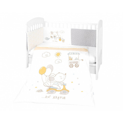 ΒΡΕΦΙΚΟ ΣΕΤ ΠΡΟΙΚΑΣ 2 ΤΕΜΑΧΙΩΝ 60Χ120CM ME KENTHMA JOYFUL MICE 41101020091