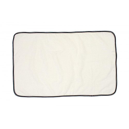 DIMcol Σελτεδάκι Αδιάβροχο bebe 132 Πουά 50X80 Λευκό/Μαύρο Cotton 100% 31120404003