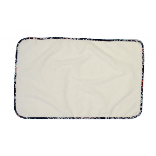 DIMcol Σελτεδάκι Αδιάβροχο bebe 154 Λαχούρ 67X90 Λευκό/Navy Blue Cotton 100% 31120405005