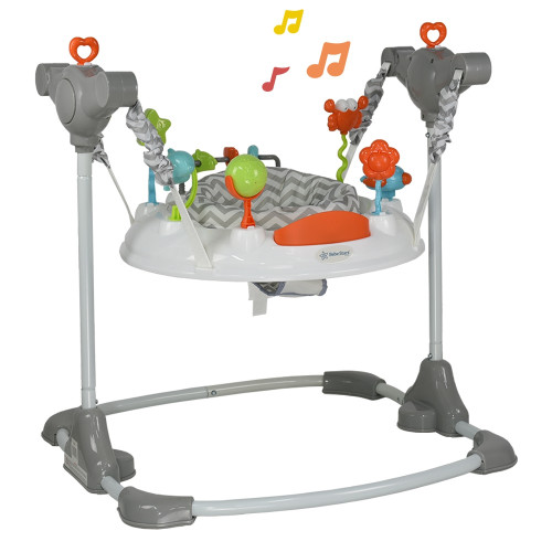ΒΡΕΦΙΚΟ ΤΡΑΜΠΟΛΙΝΟ BEBE STARS ANIMALS STEEL GREY 4105