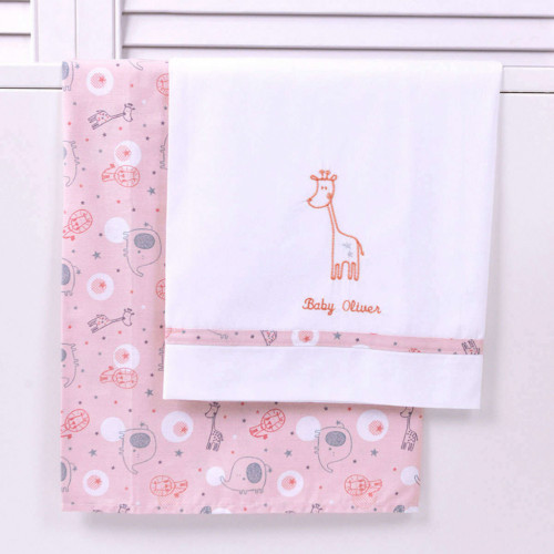 ΣΕΝΤΟΝΙΑ ΚΟΥΝΙΑΣ ΣΕΤ 3ΤΕΜ ΜΕ ΚΕΝΤΗΜΑ 160Χ110 GIRAFFE PINK 46-6707/165