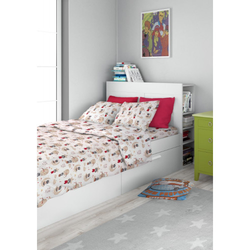 DIMcol ΣΕΝΤΟΝΙΑ ΕΜΠΡΙΜΕ ΣΕΤ 3 τεμ ΠΑΙΔ Cotton 100% 160Χ240 Reach the stars 190 Beige 1924615210819080