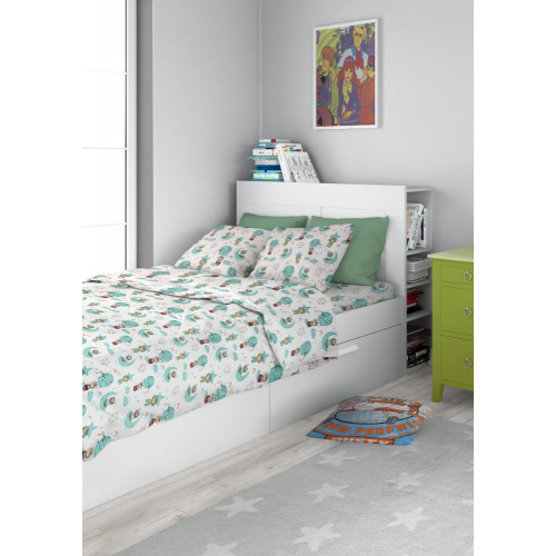 DIMcol ΣΕΝΤΟΝΙΑ ΕΜΠΡΙΜΕ ΣΕΤ 3 τεμ ΠΑΙΔ Cotton 100% 160Χ240 Reach the stars 192 Green 1924615210819281