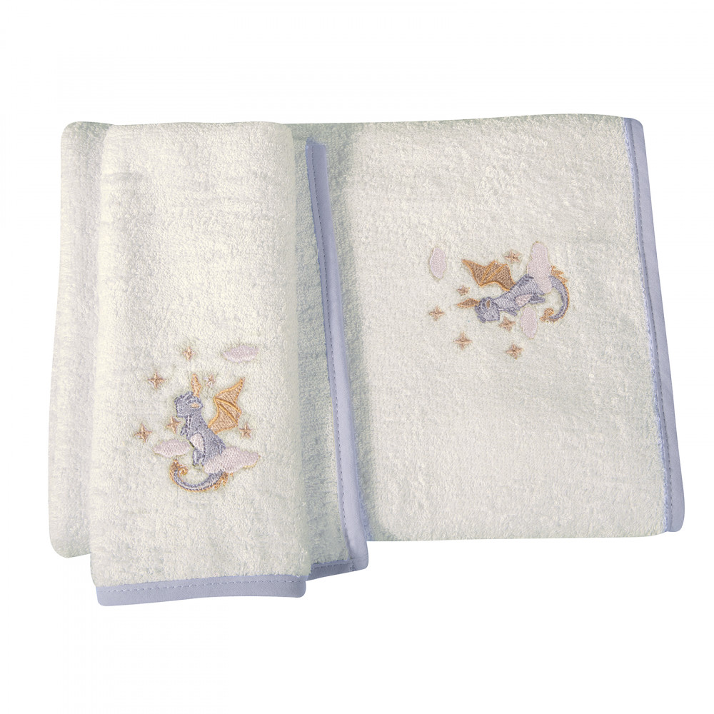 Η φωτογραφία δείχνει Σετ πετσέτες μονόχρωμες Greenwich Polo Club με κέντημα της σειράς Essential.