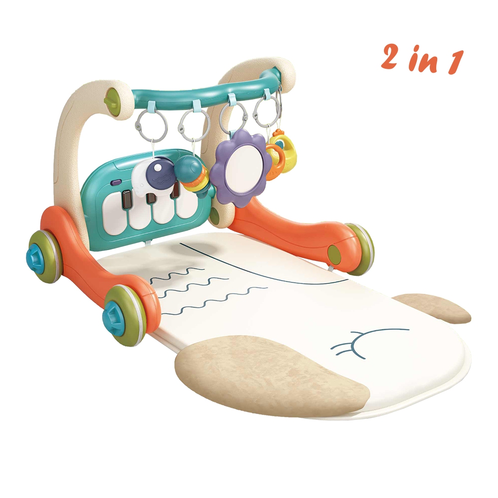 Το Γυμναστήριο Parrot 2in1 της Bebe Stars μεγαλώνει μαζί με το παιδί σας, από την βρεφική μέχρι την νηπιακή ηλικία, καθώς με μια μόνο κίνηση μπορεί να μετατραπεί σε οδηγό για τα πρώτα του βήματα!– Περιλαμβάνει πιανάκι με ήχους και τραγούδια, τα οποία ψυχαγωγούν και κρατούν το ενδιαφέρον του παιδιού 