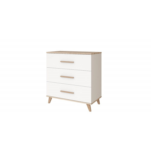 Faktum Flip White/Oak Συρταριέρα 86 x 48 x 92 cm 12383301