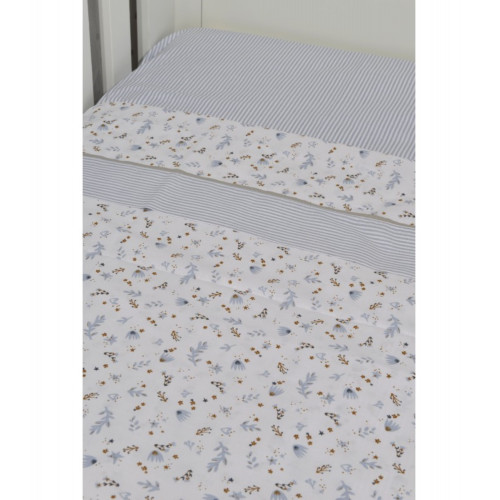 BABY OLIVER DES.401 ΣΕΝΤΟΝΙΑ ΛΙΚΝΟΥ ΣΕΤ 2Τ 75x110CM 100% ΒΑΜΒΑΚΙ ΓΑΛΑΖΙΟ 46-6704/401