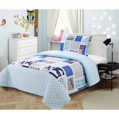 DIMCOL ΚΟΥΒΕΡΛΙ ΣΕΤ 2ΤΕΜ KIDS ΕΜΠΡΙΜΕ 240 160x220cm 100% MICROFIBER 32412906001